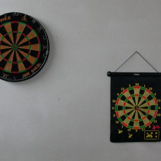 Dartscheiben in unserer Spielscheune