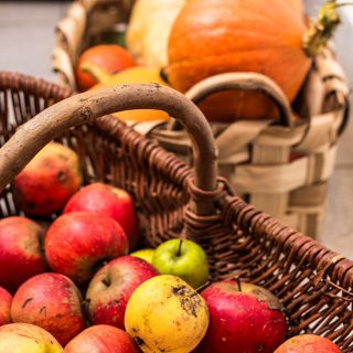 Obst und Gemüse aus eigenem Anbau