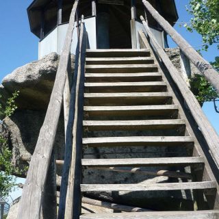 Die Aussichtsplattform auf dem Waldstein